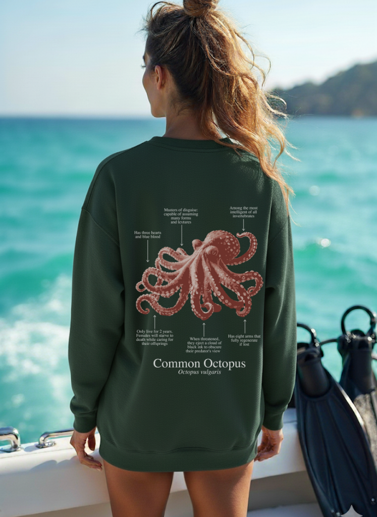 Sudadera premium Pulpo - colores oscuros