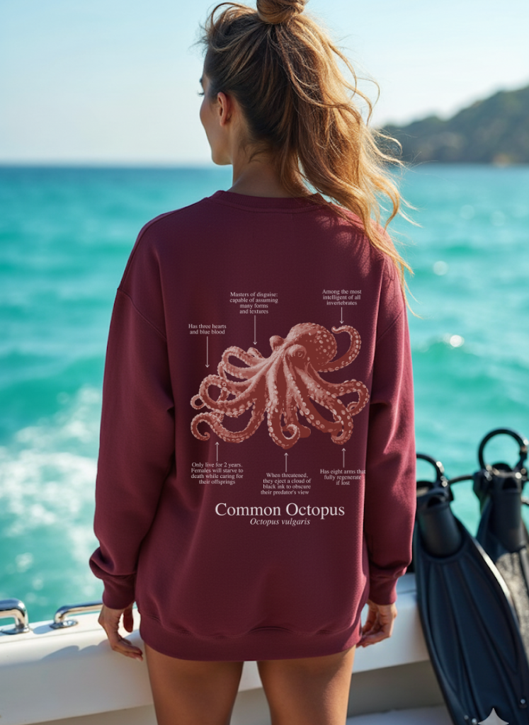 Sudadera premium Pulpo - colores oscuros