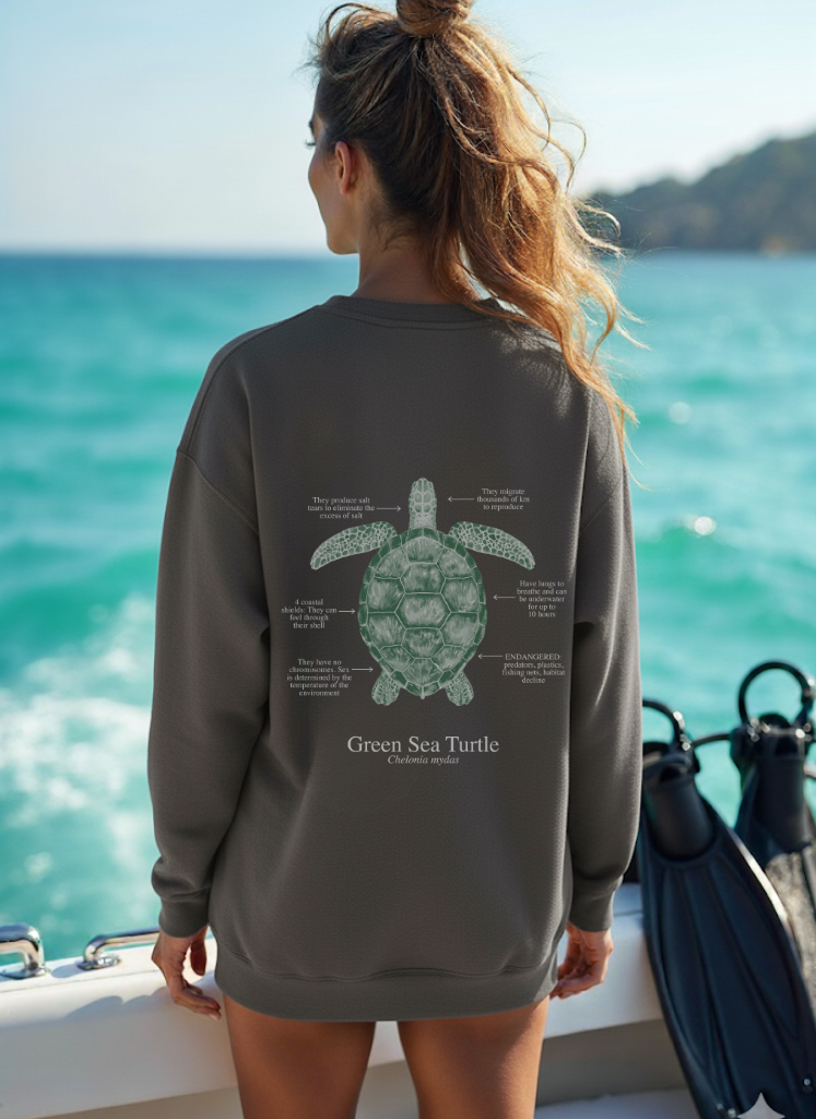 Sudadera premium Tortuga colores oscuros