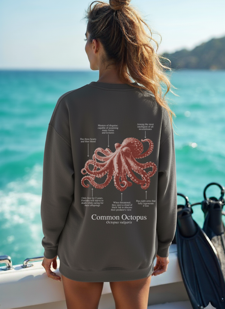 Sudadera premium Pulpo - colores oscuros