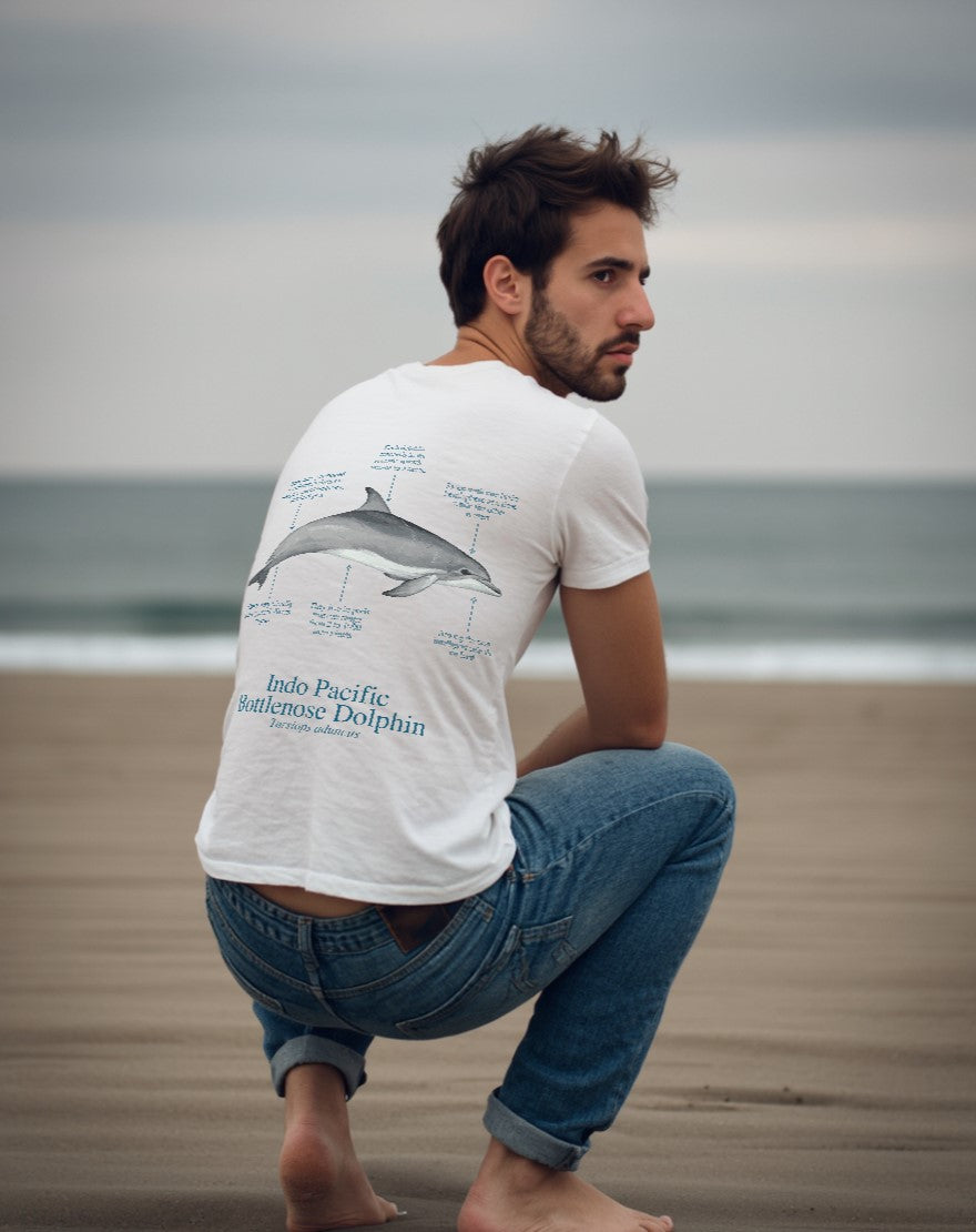V-neck T-shirt - Dolphin - light colors