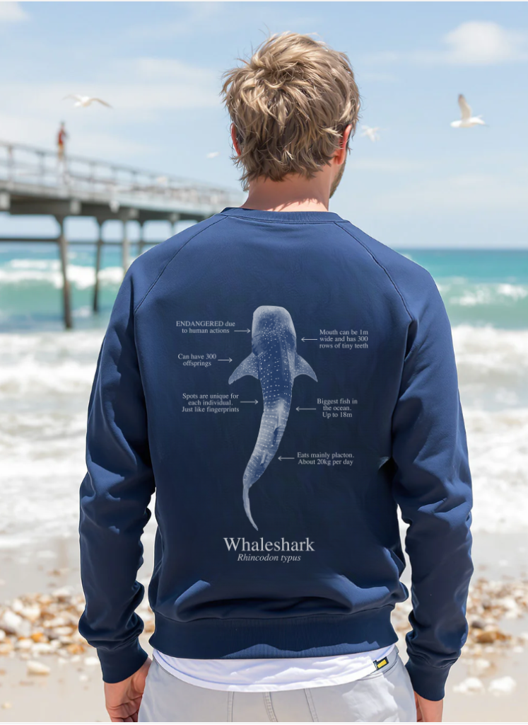 Sudadera ligera verano ECO tiburón ballena