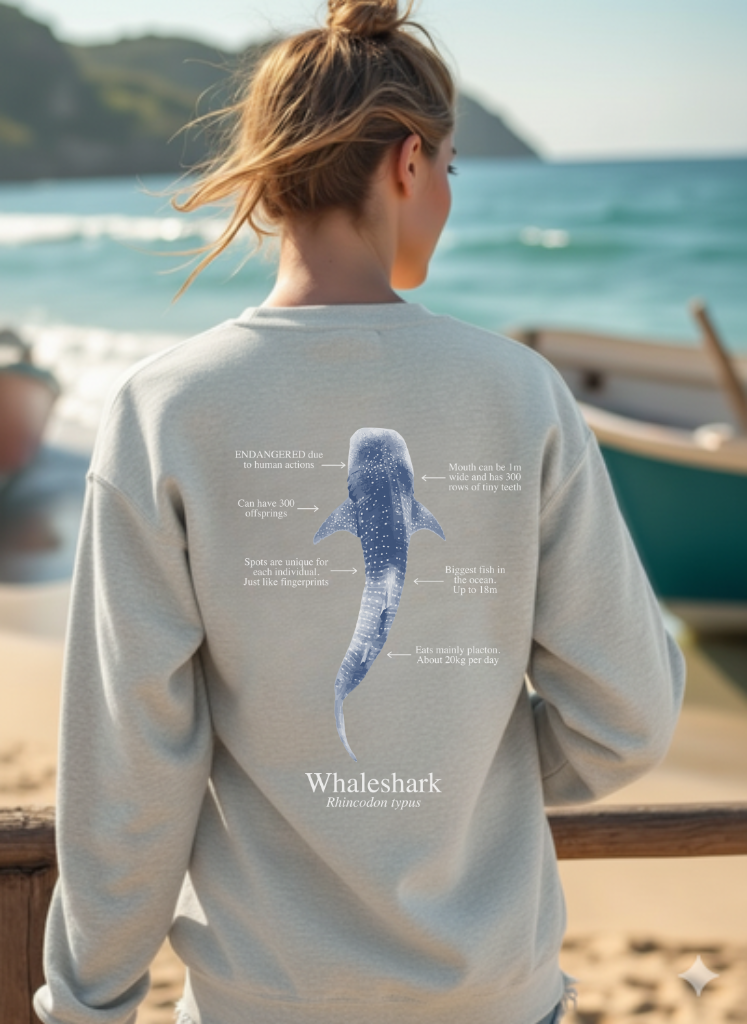 Sudadera ligera verano ECO tiburón ballena