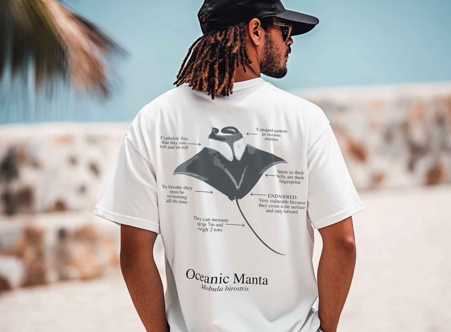 Camiseta 100% algodón Manta - colores claros - unisex