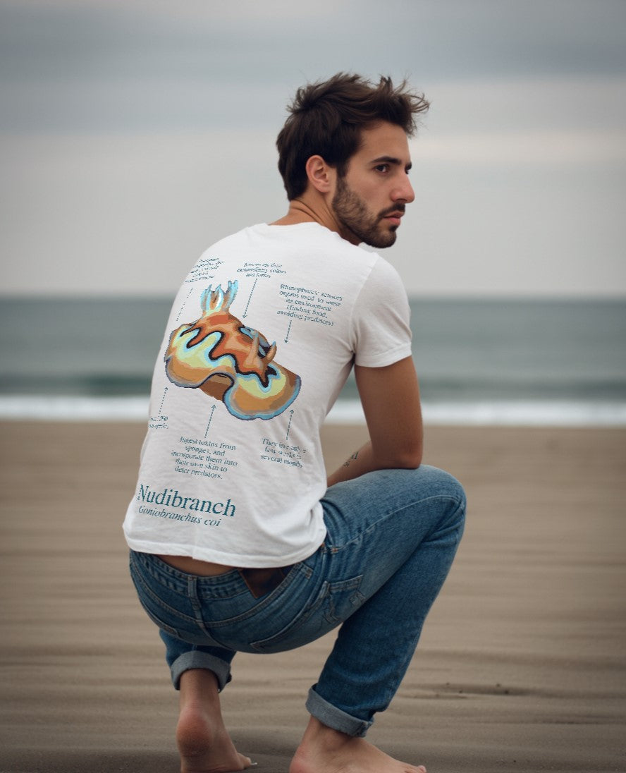 Camiseta 100% algodón Nudibranquio - colores claros - unisex