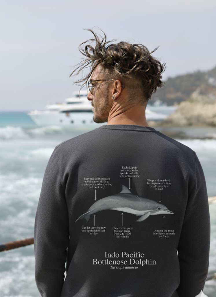 Sudadera premium Delfin - colores oscuros