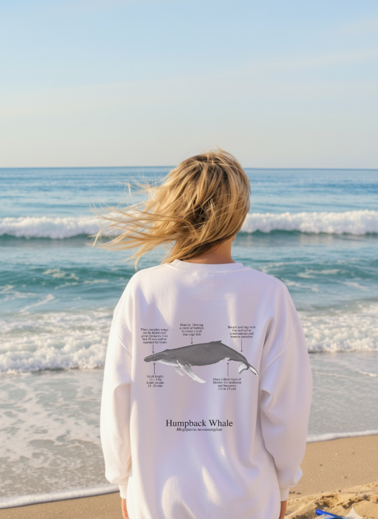 Sudadera premium Ballena Jorobada - colores claros