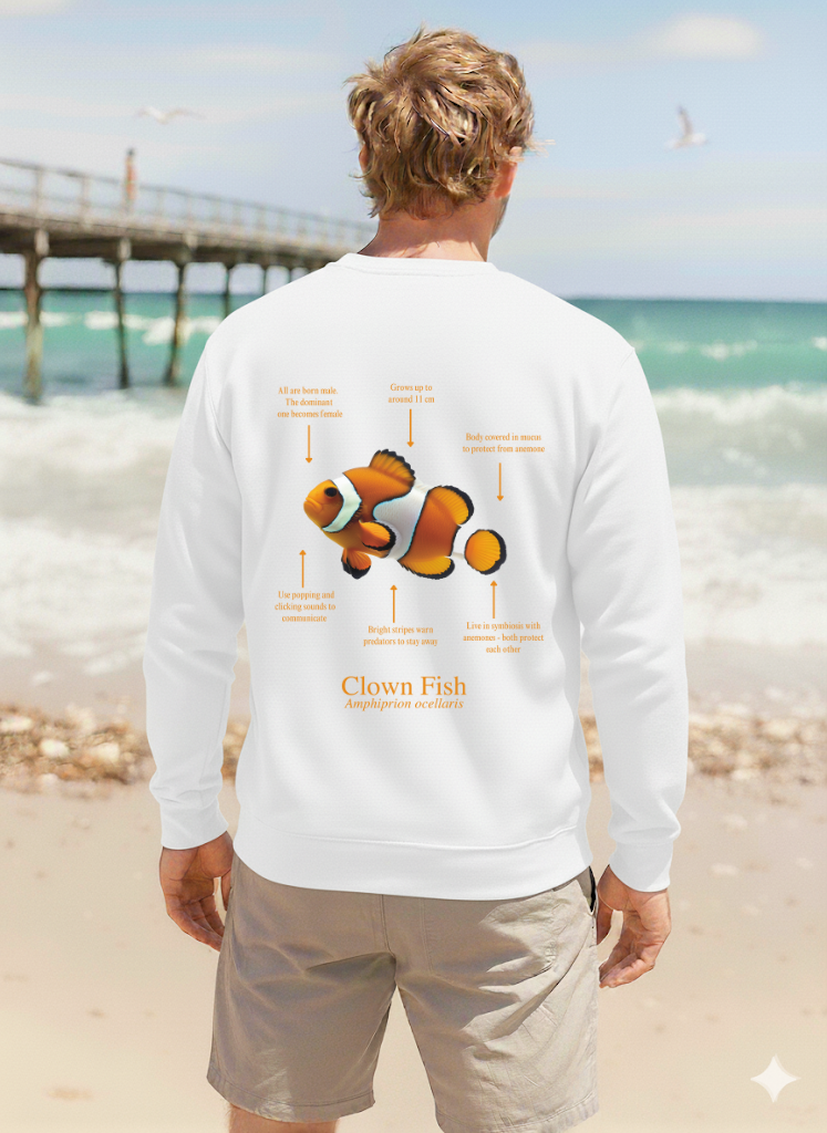 Sudadera ligera de verano ECO Pez Payaso