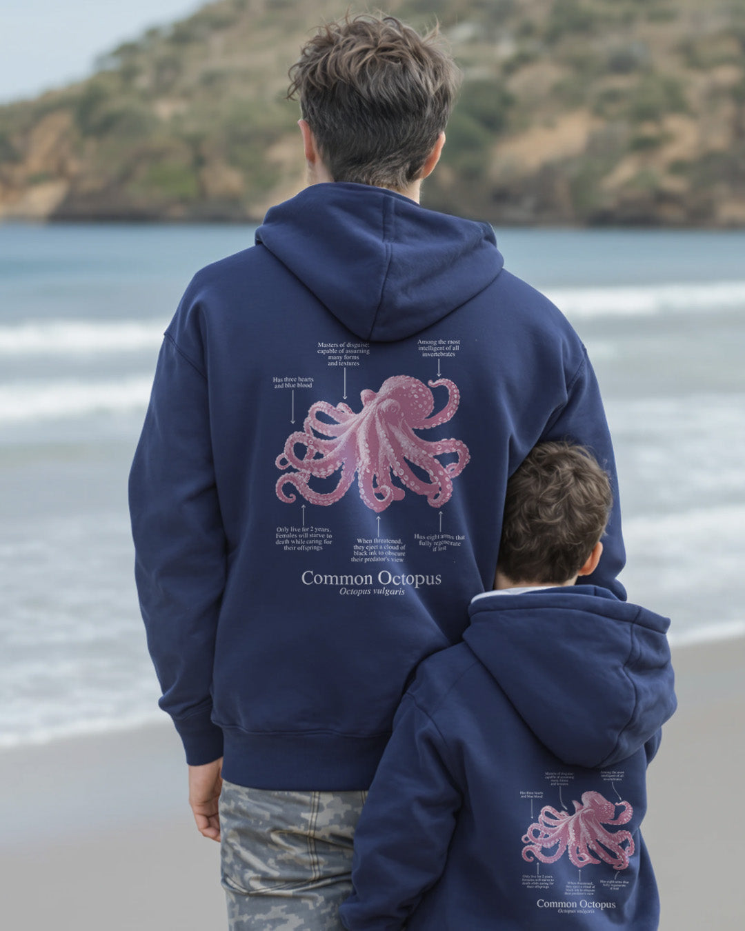 Kids – Hoodie algodón orgánico Pulpo
