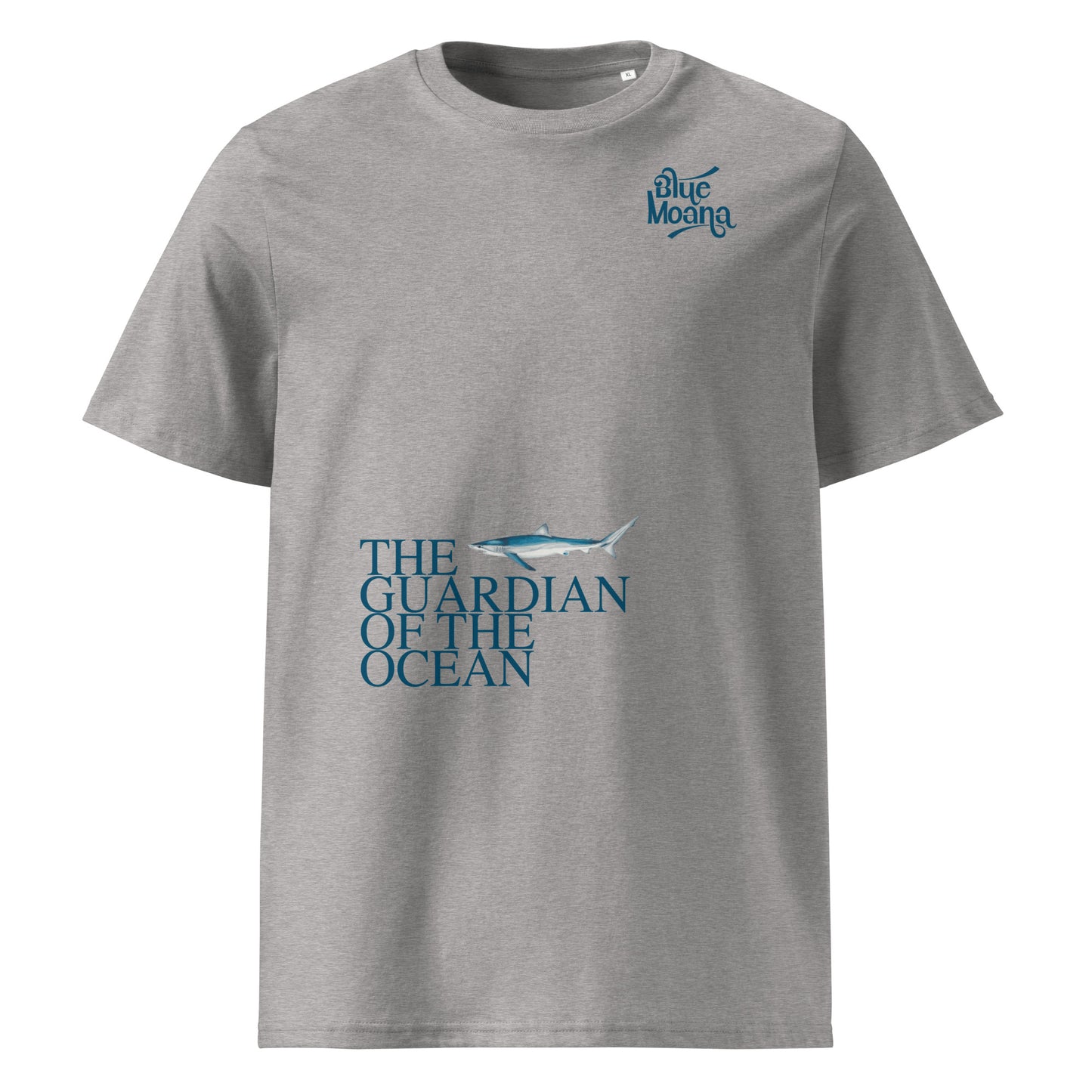 Camiseta 100% algodón Tiburón azul - colores claros - unisex