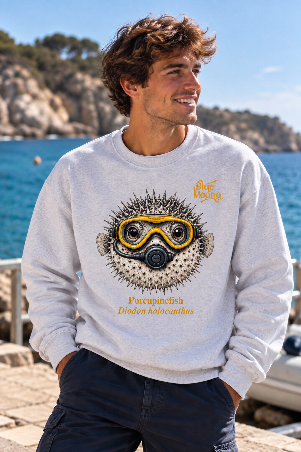 Pez Globo Espinoso Buddy Sudadera sin capucha