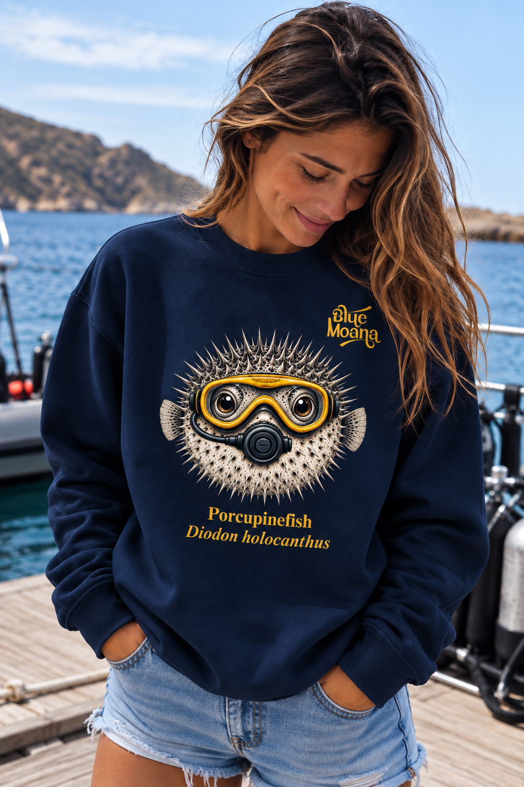 Pez Globo Espinoso Buddy Sudadera sin capucha
