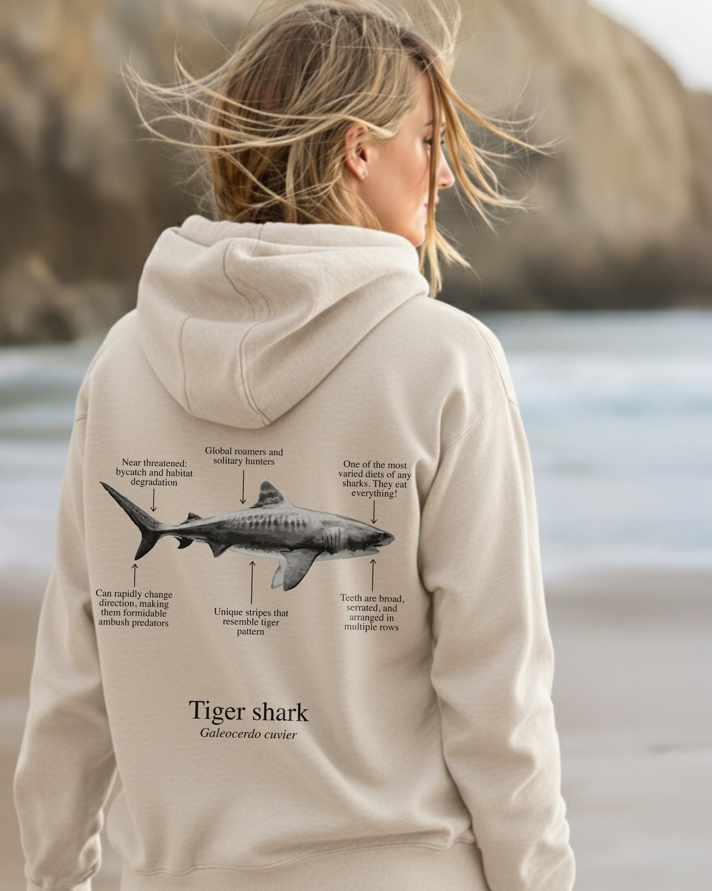 Hoodie (NEW) Tiburón Tigre