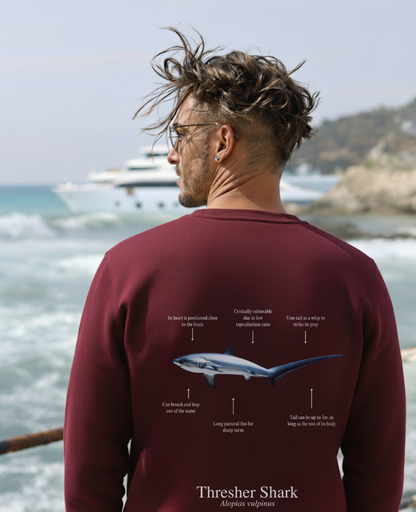 Sudadera premium Tiburón Zorro - colores oscuros