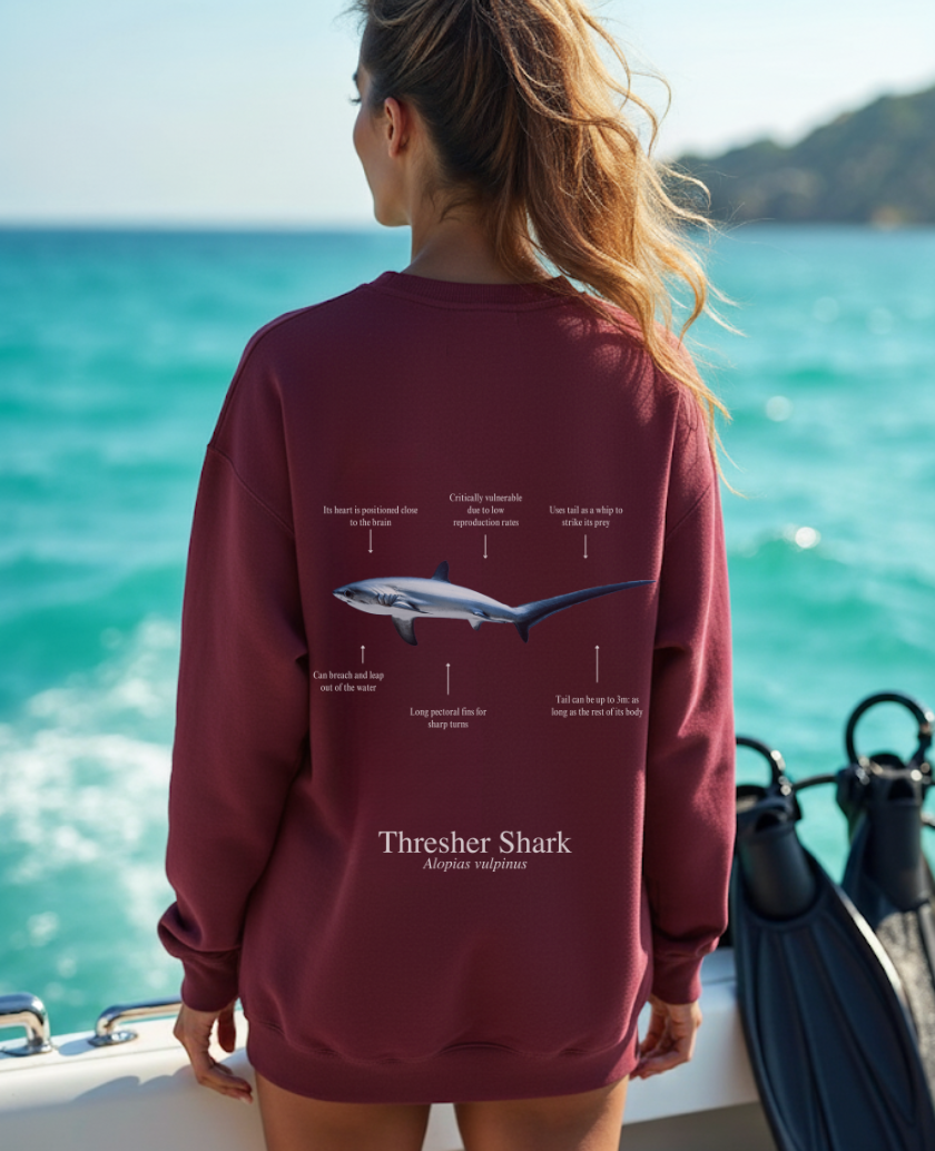 Sudadera premium Tiburón Zorro - colores oscuros