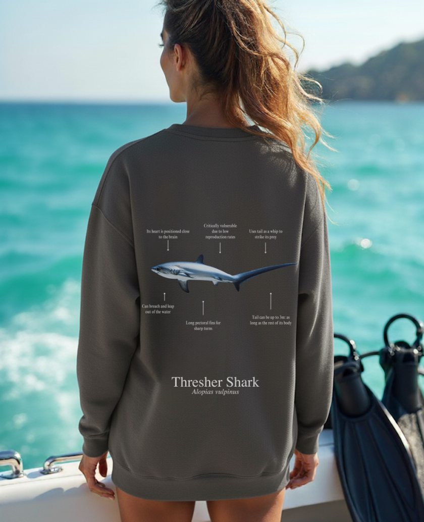 Sudadera premium Tiburón Zorro - colores oscuros