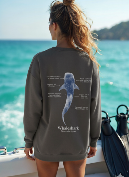 Sudadera premium Tiburón ballena colores oscuros