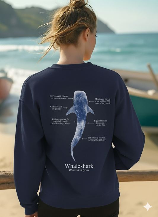 Sudadera ligera verano ECO tiburón ballena