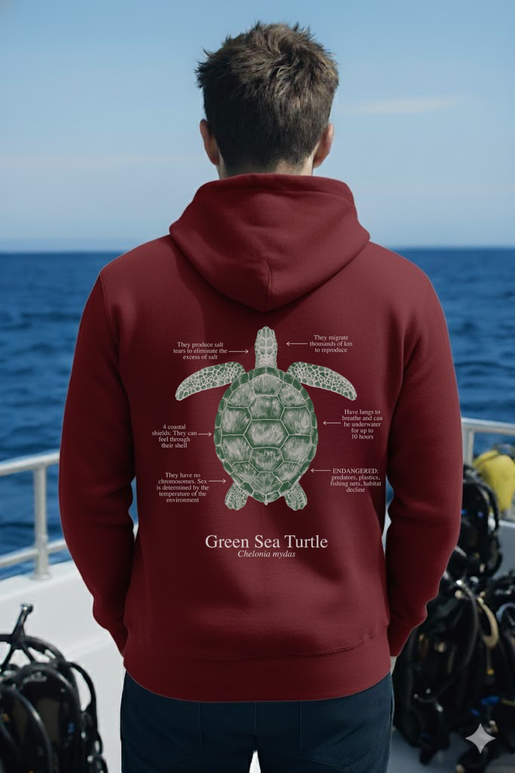 Hoodie (NEW) Tortuga colores oscuros