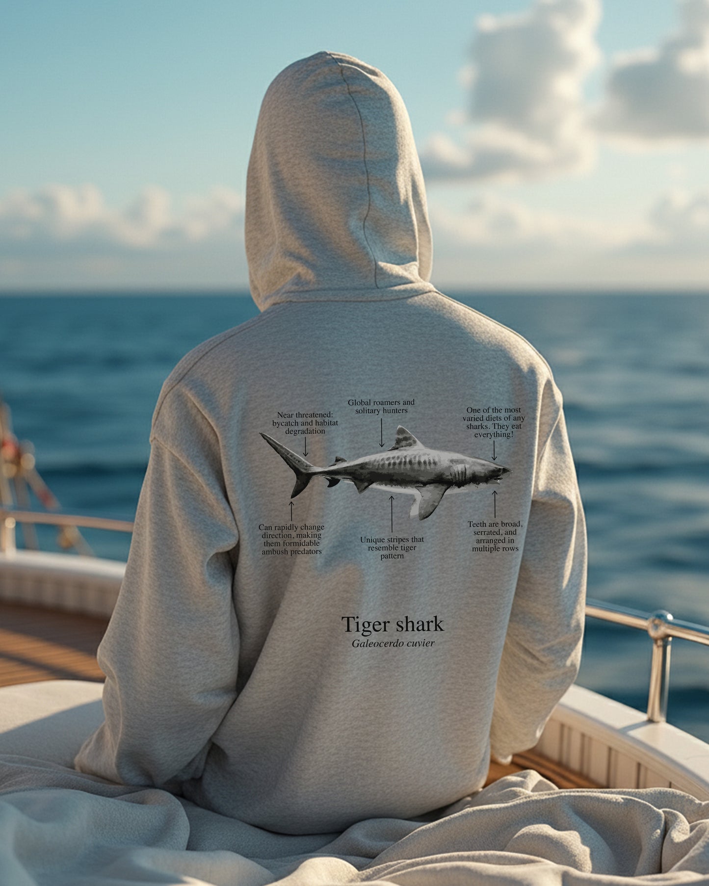 Hoodie (NEW) Tiburón Tigre