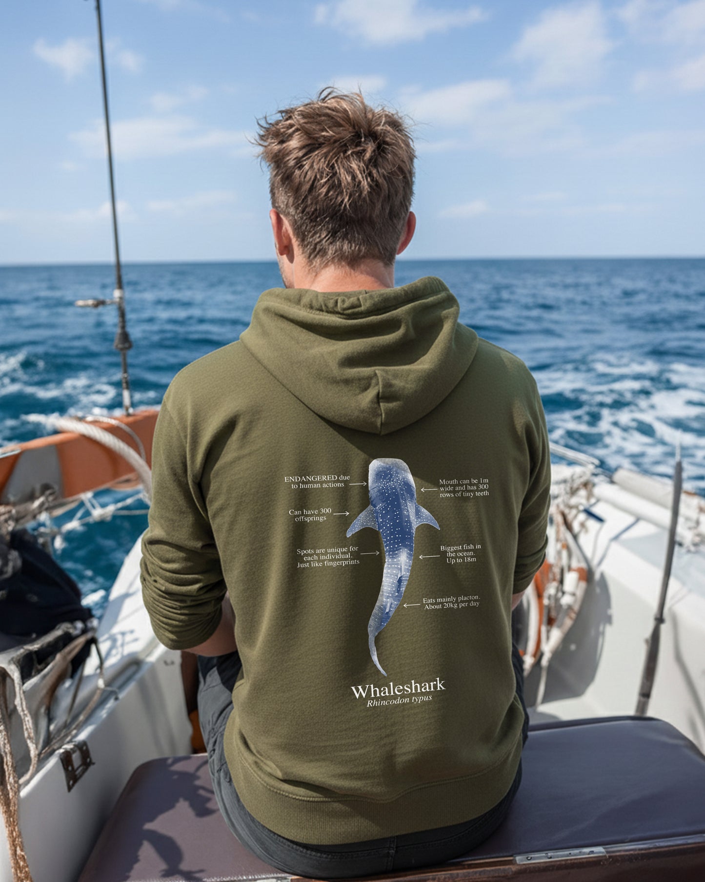 Tiburón Ballena Hoodie (NEW) Colores oscuros