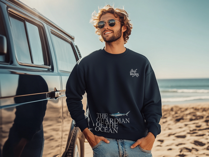 Lightweight ECO summer sweatshirt - Blue shark