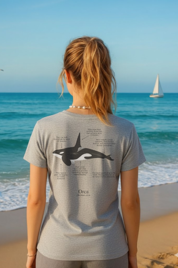 Camiseta de 100% algodón - Orca - Unisex