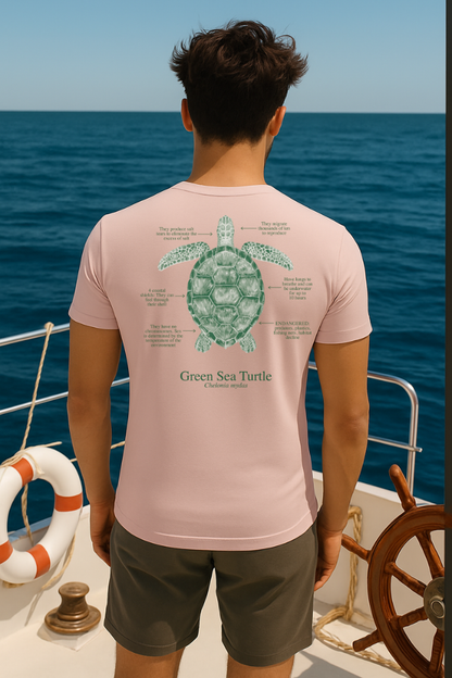 Camiseta 100% algodón Tortuga - colores claros - unisex