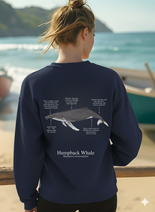 Sudadera ligera verano ECO - Ballena Jorobada