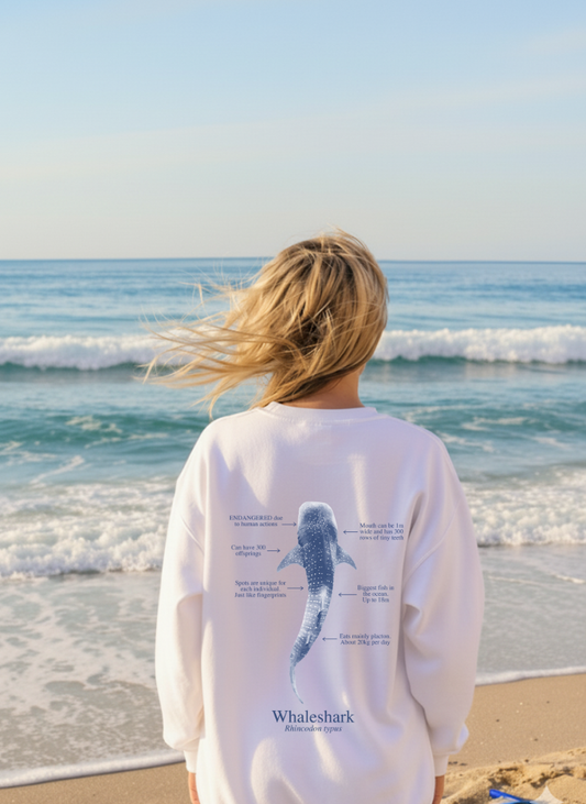 Sudadera premium Tiburón Ballena - colores claros