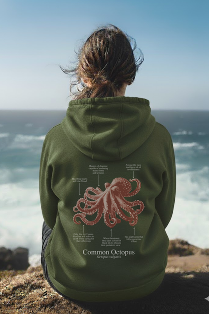 Hoodie (NEW) Pulpo colores oscuros