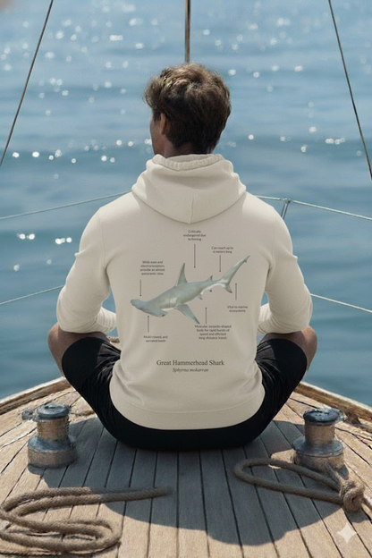 Hoodie (NEW) Tiburón Martillo Colores claros