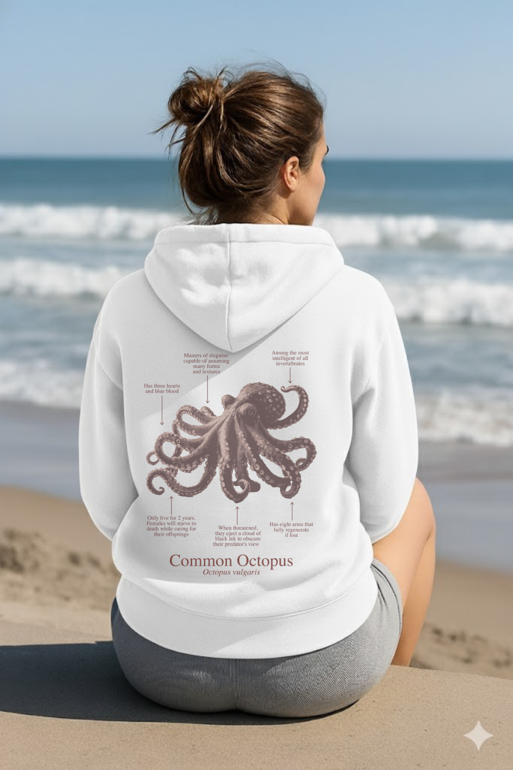 Hoodie (NEW) Pulpo colores claros