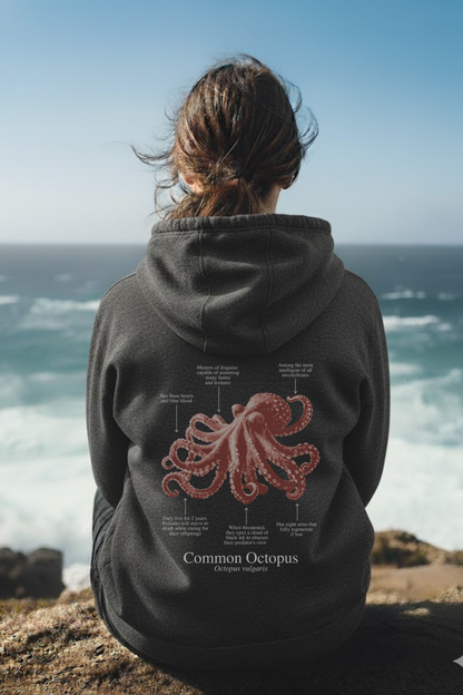 Hoodie (NEW) Pulpo colores oscuros