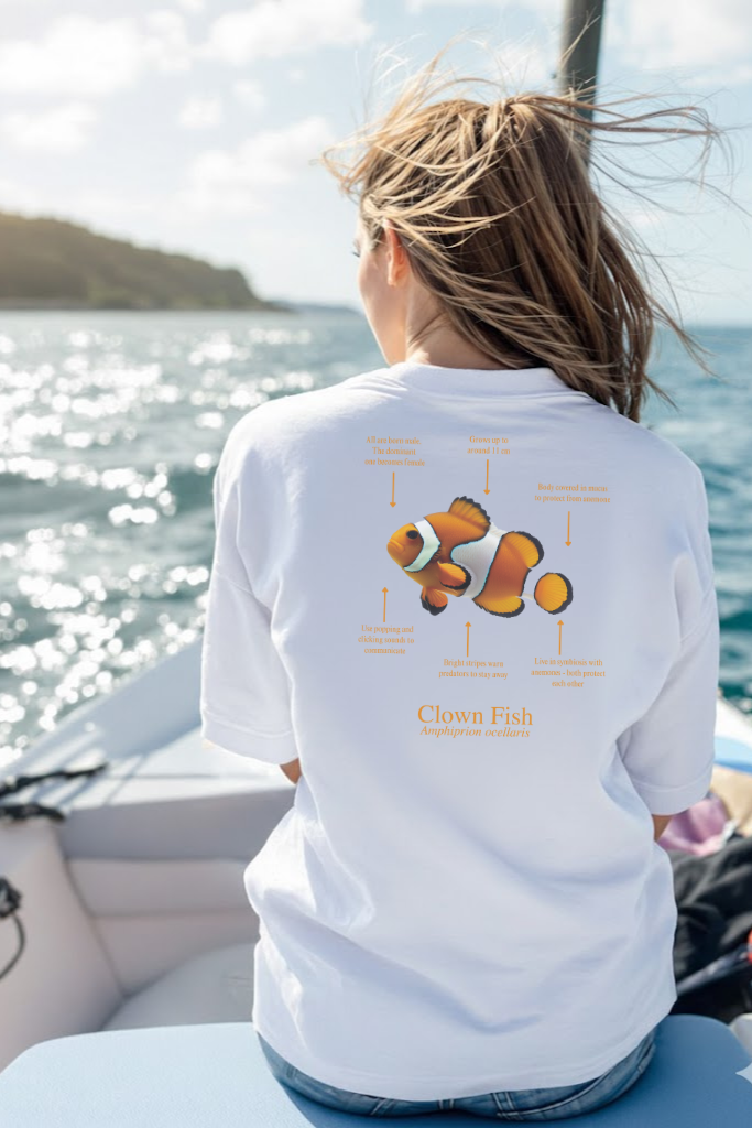 Camiseta de 100% algodón - Pez Payaso - Unisex