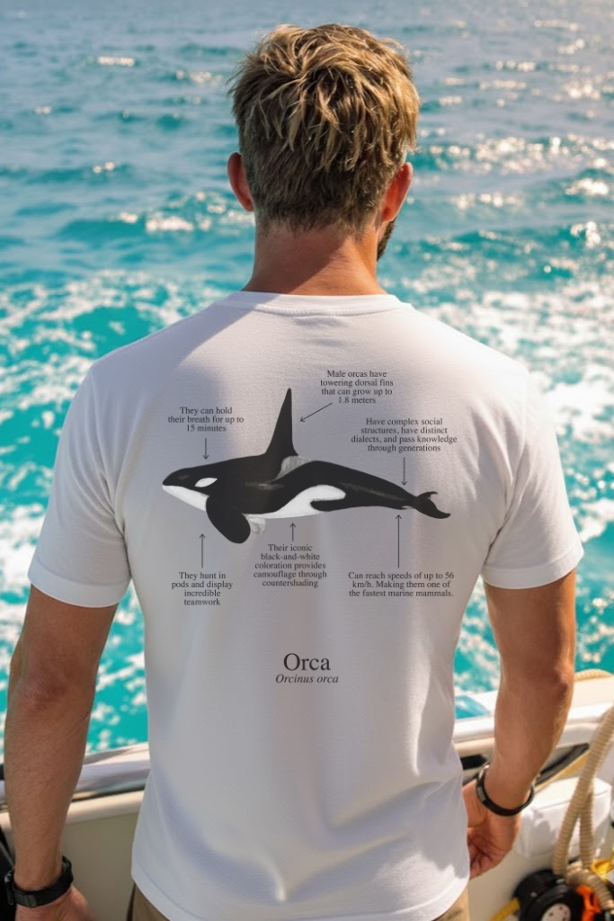 Camiseta de 100% algodón - Orca - Unisex