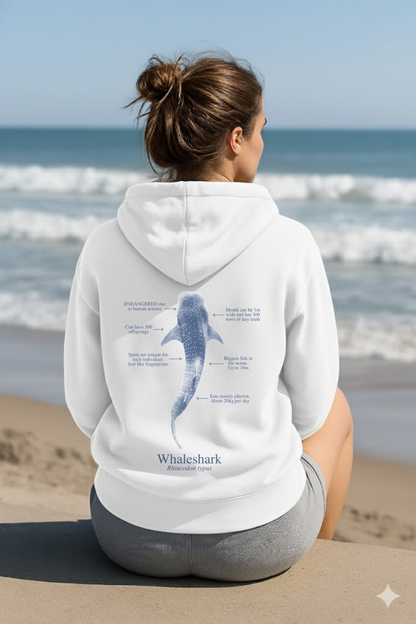 Hoodie (NEW) Tiburón Ballena colores claros