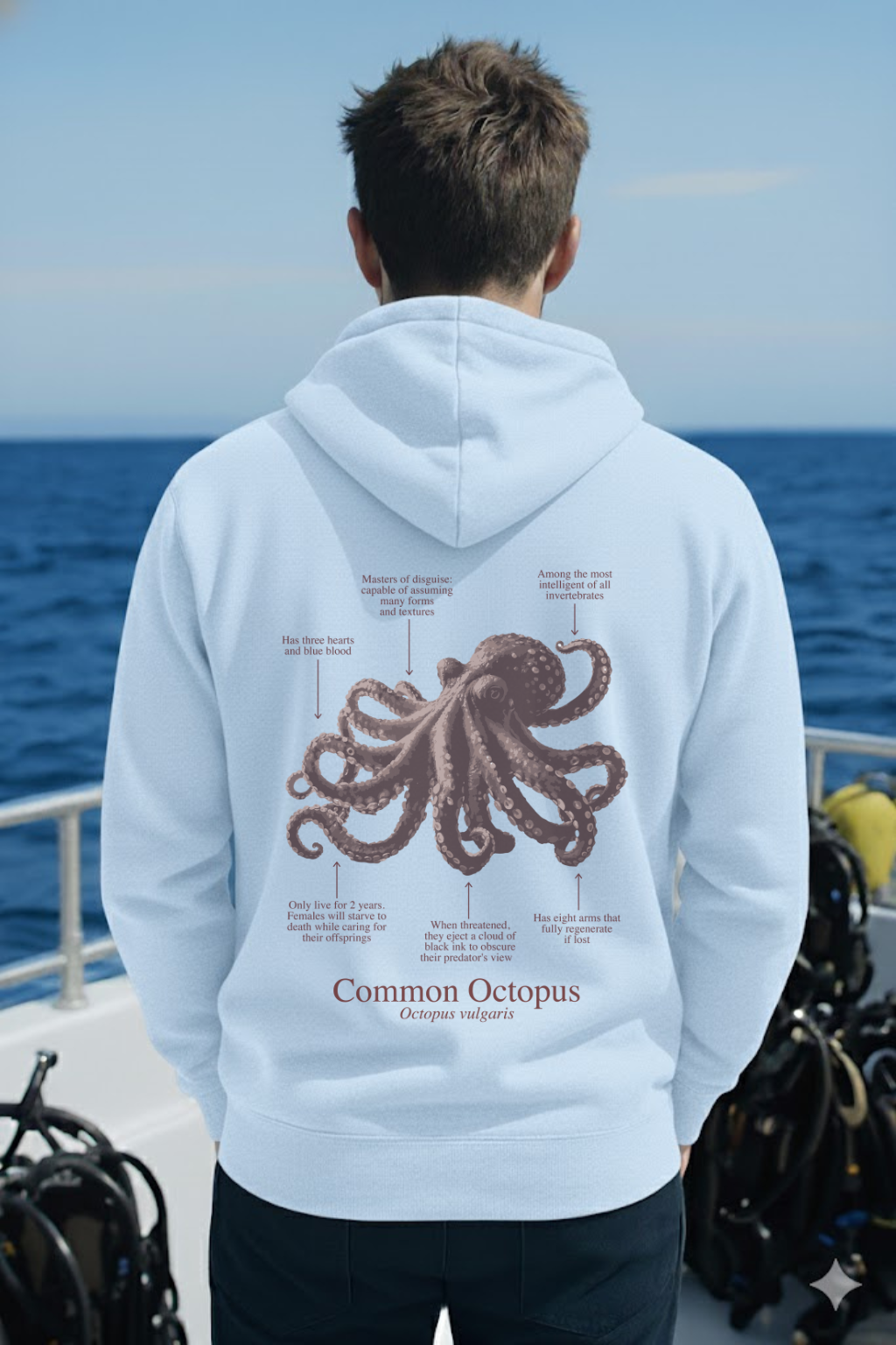 Hoodie (NEW) Pulpo colores claros
