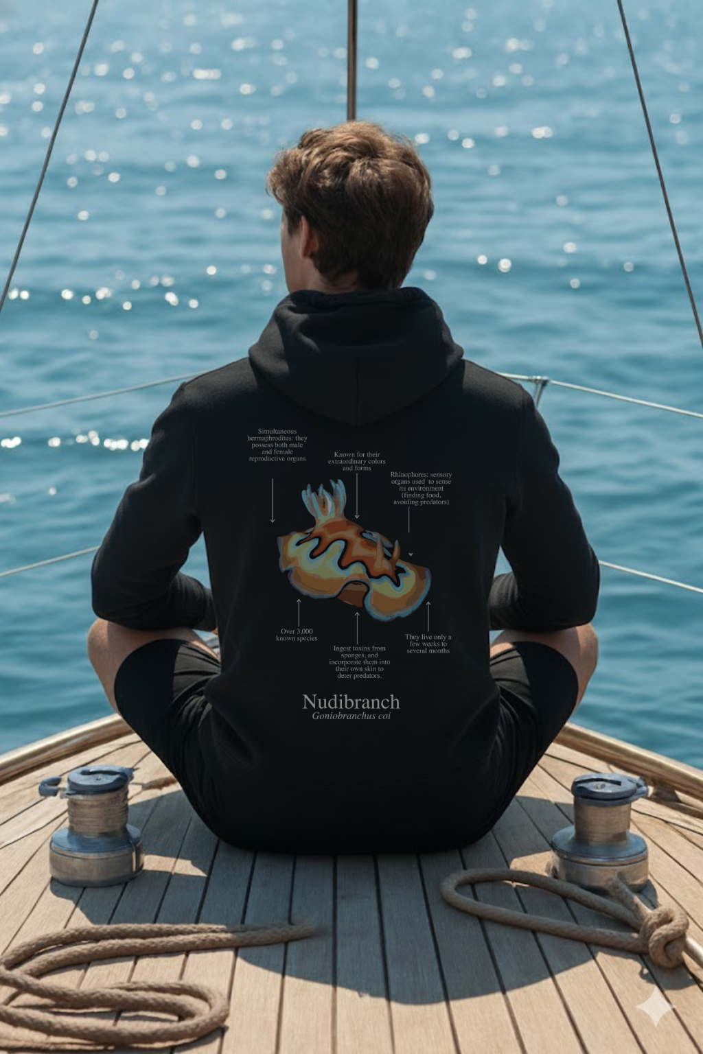 Hoodie (NEW) Nudi colores oscuros