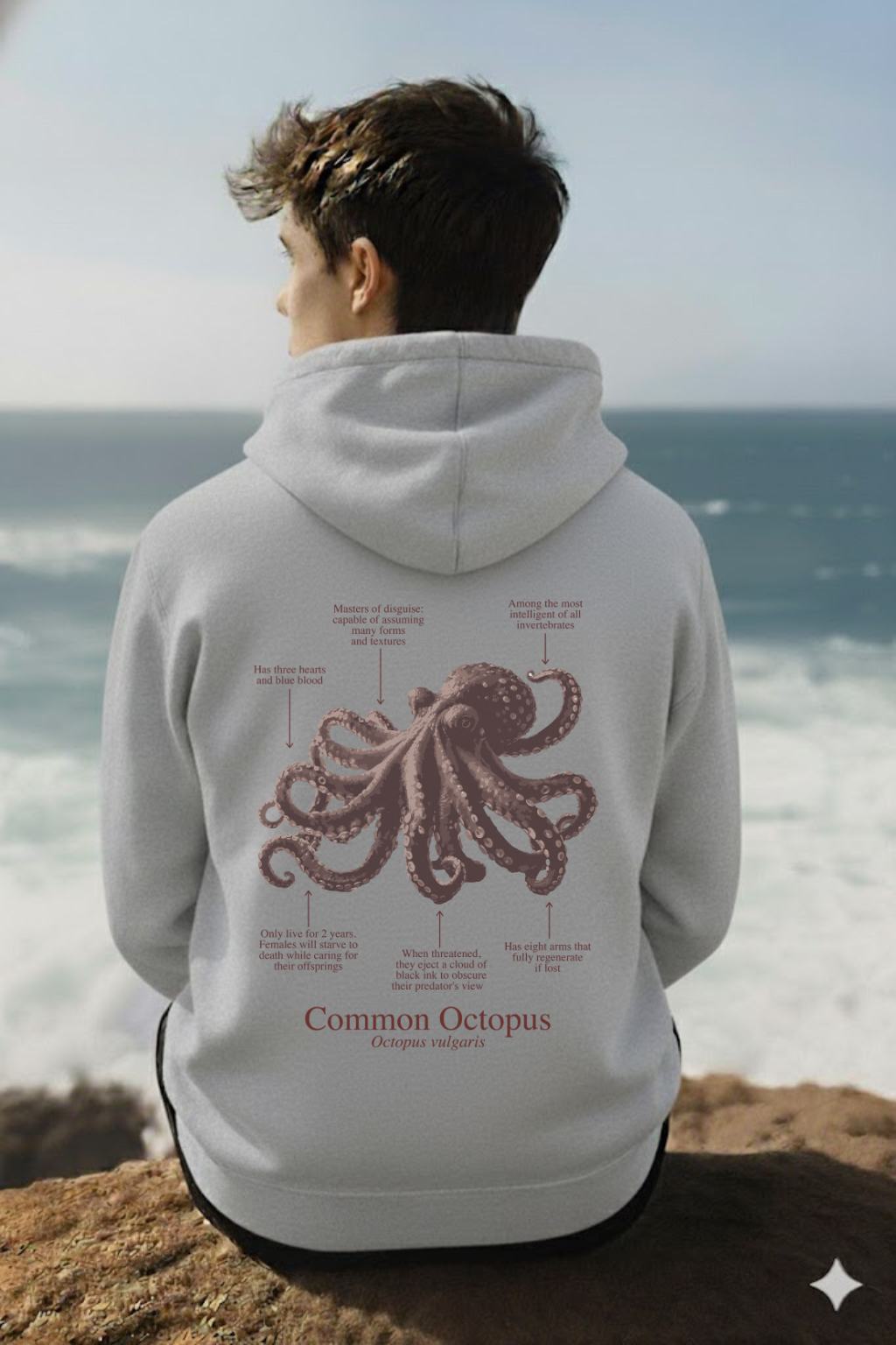 Hoodie (NEW) Pulpo colores claros