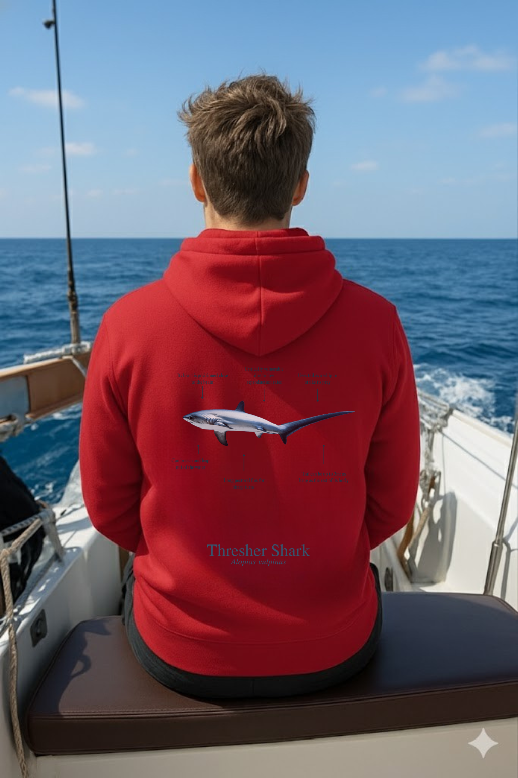 Hoodie (NEW) Tiburón Zorro colores claros