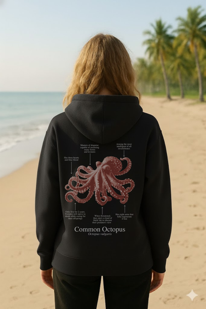 Hoodie (NEW) Pulpo colores oscuros