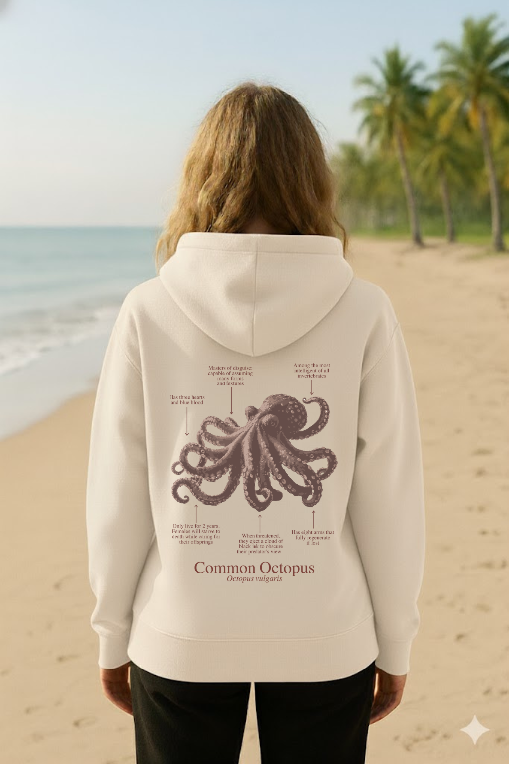 Hoodie (NEW) Pulpo colores claros