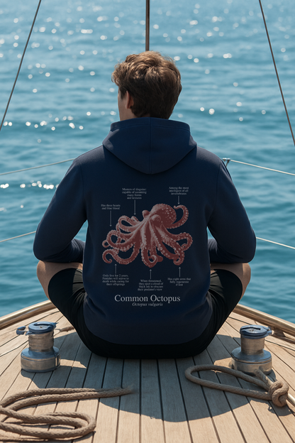 Hoodie (NEW) Pulpo colores oscuros