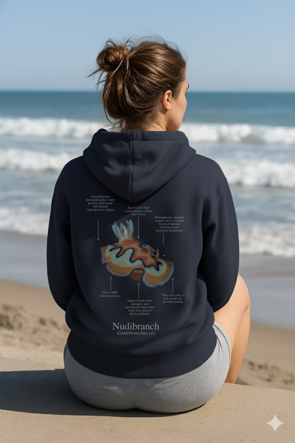 Hoodie (NEW) Nudi colores oscuros