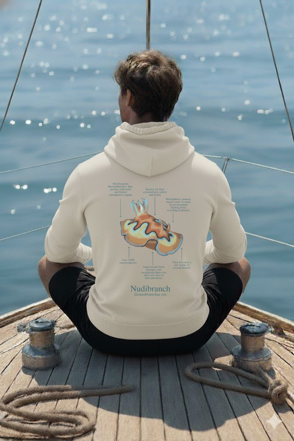 Hoodie (NEW) Nudi colores claros