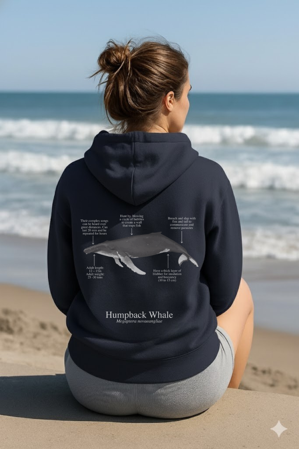 Hoodie (NEW) Ballena Jorobada colores oscuros