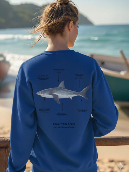 Sudadera sin capucha Tiburón Blanco