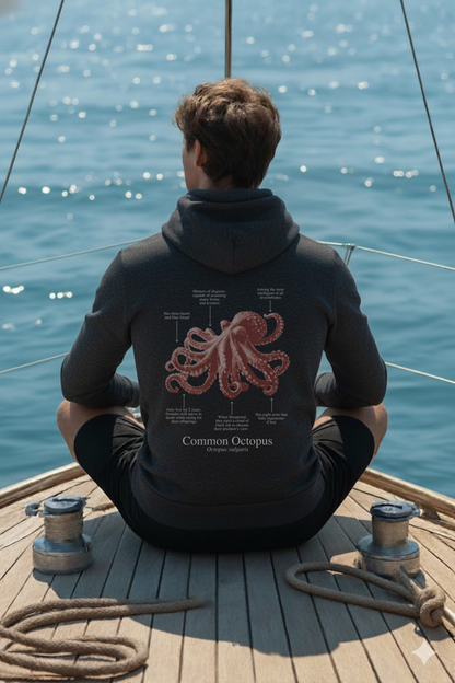 Hoodie (NEW) Pulpo colores oscuros