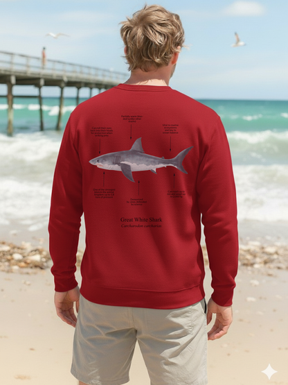 Sudadera sin capucha Tiburón Blanco